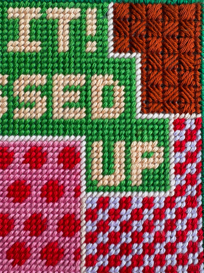 I Messed Up Needlepoint Artwork