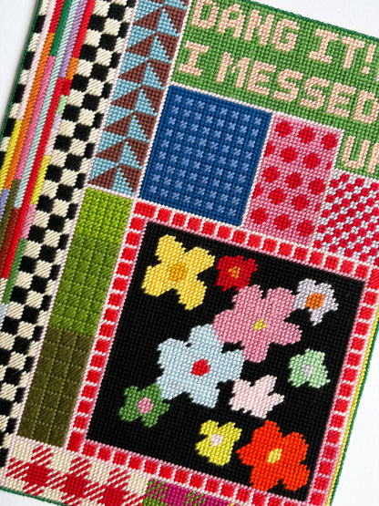 I Messed Up Needlepoint Artwork