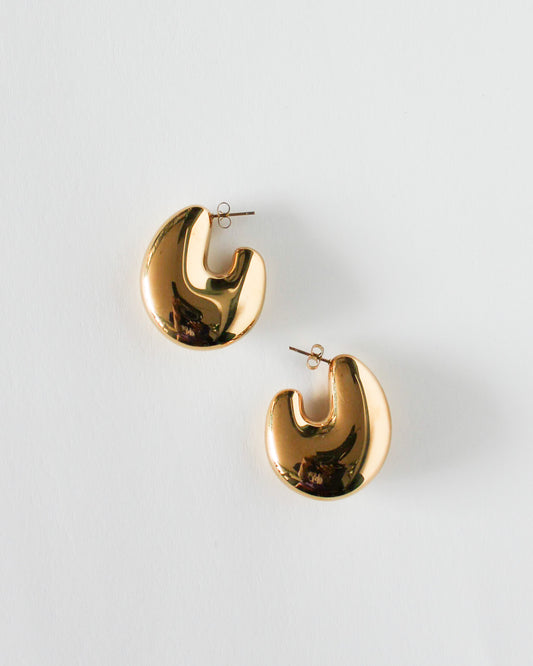 Hera Chunky Gold Hoop Earrings