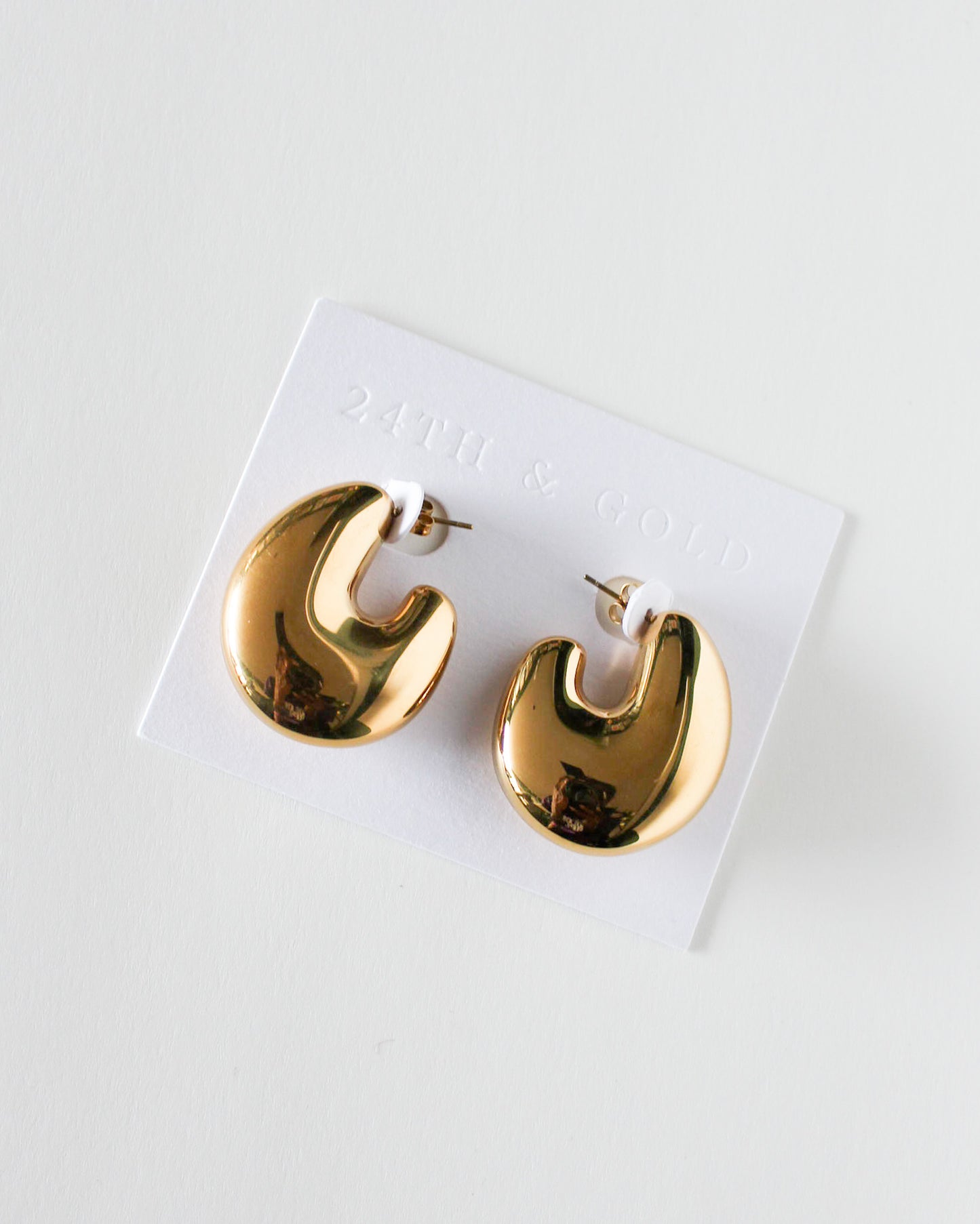 Hera Chunky Gold Hoop Earrings