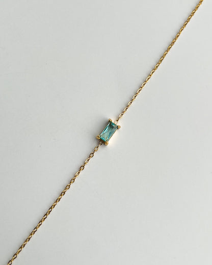 Jewelz Birthstone Bracelet Aquamarine