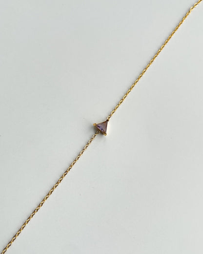 Jewelz Birthstone Bracelet - Amethyst