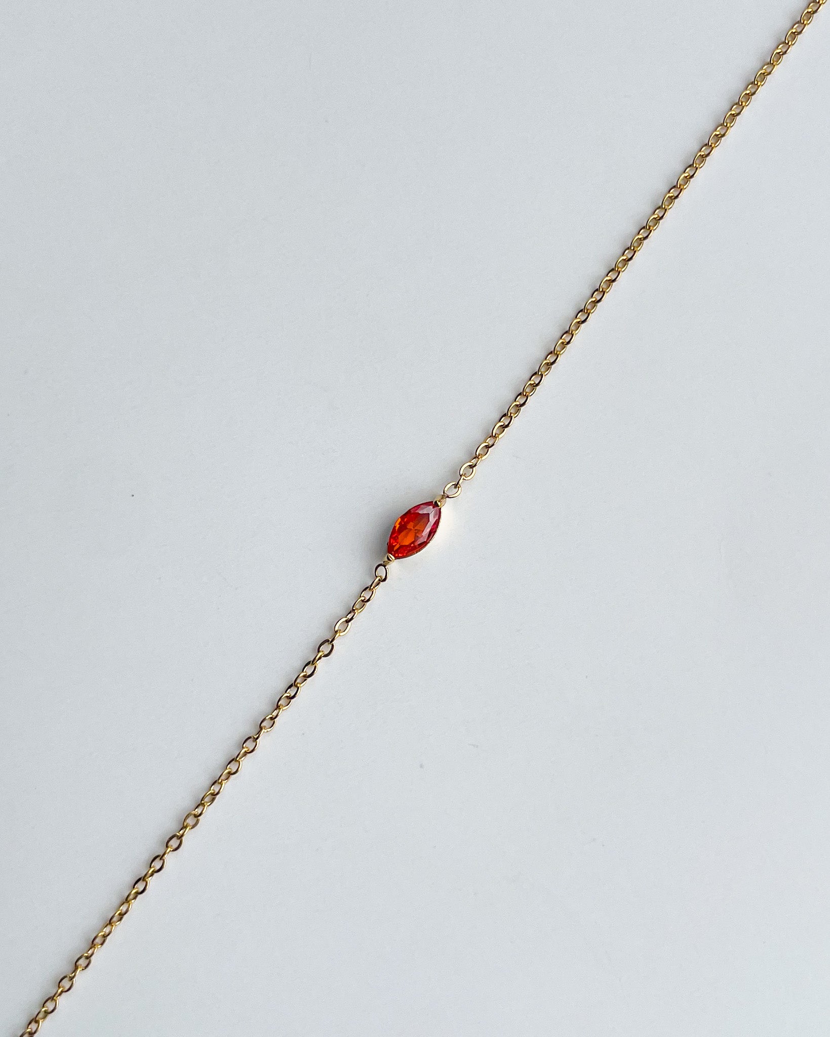 Jewelz Birthstone Bracelet - Garnet