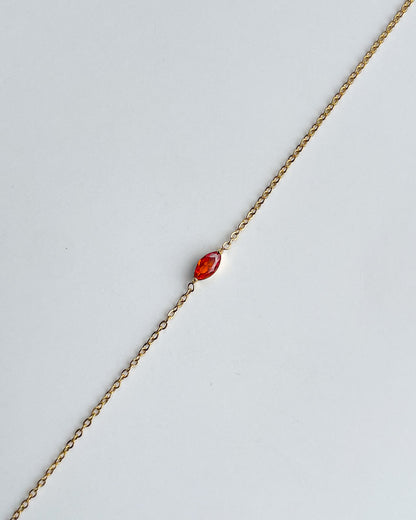 Jewelz Birthstone Bracelet - Garnet