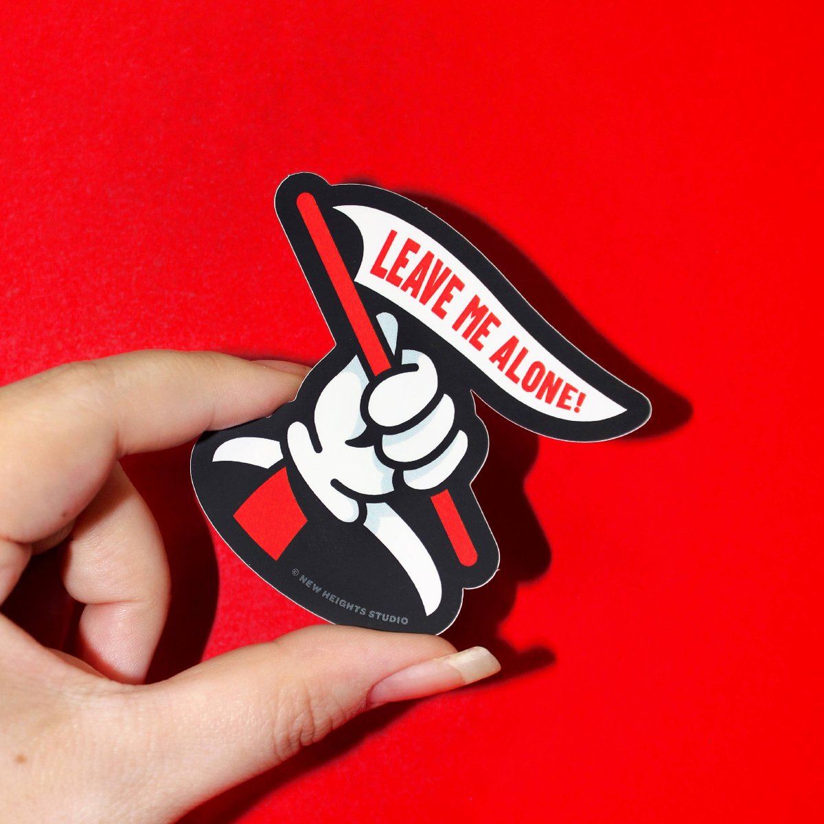 Leave Me Alone Matte Vinyl Sticker