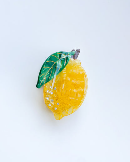 Lemon Hair Claw Clip
