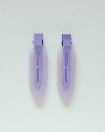 Lilac Crease Free Hair Clip Set
