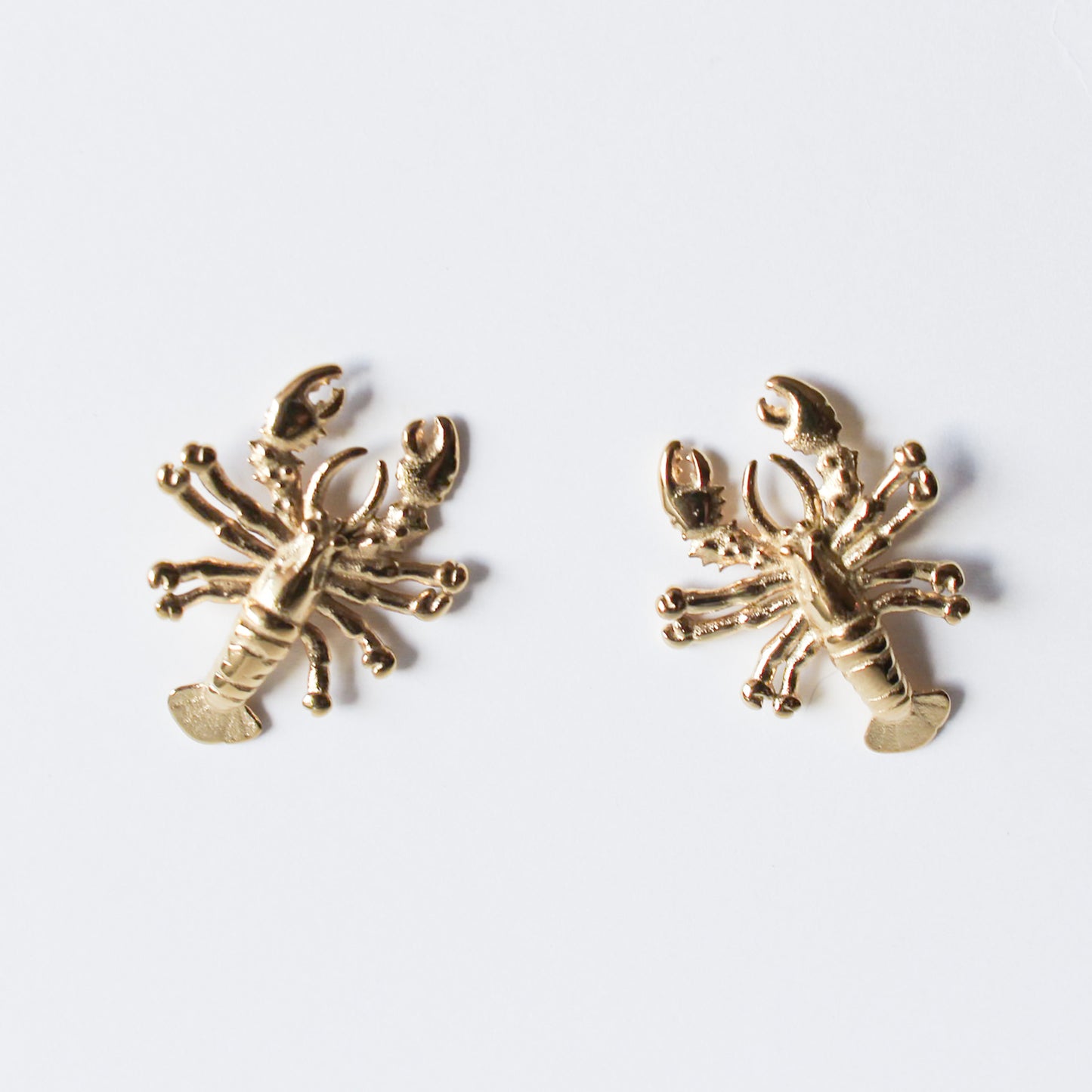 Lobster Stud Earrings - Or - Bon Femmes
