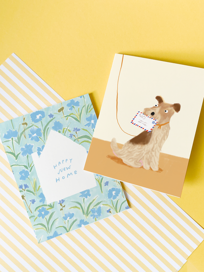 Mail Dog Greeting Card