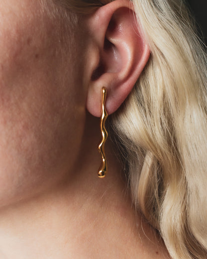 Manon Liquid Gold Stud Earrings