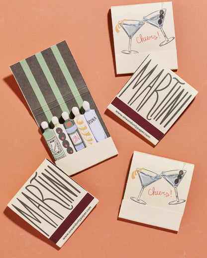 Martini Printed Stem Matchbooks
