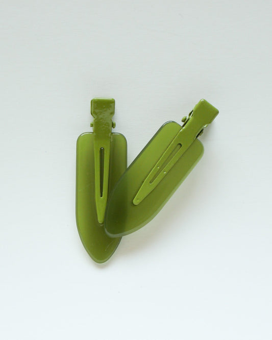 Matcha Green Crease Free Hair Clip Set