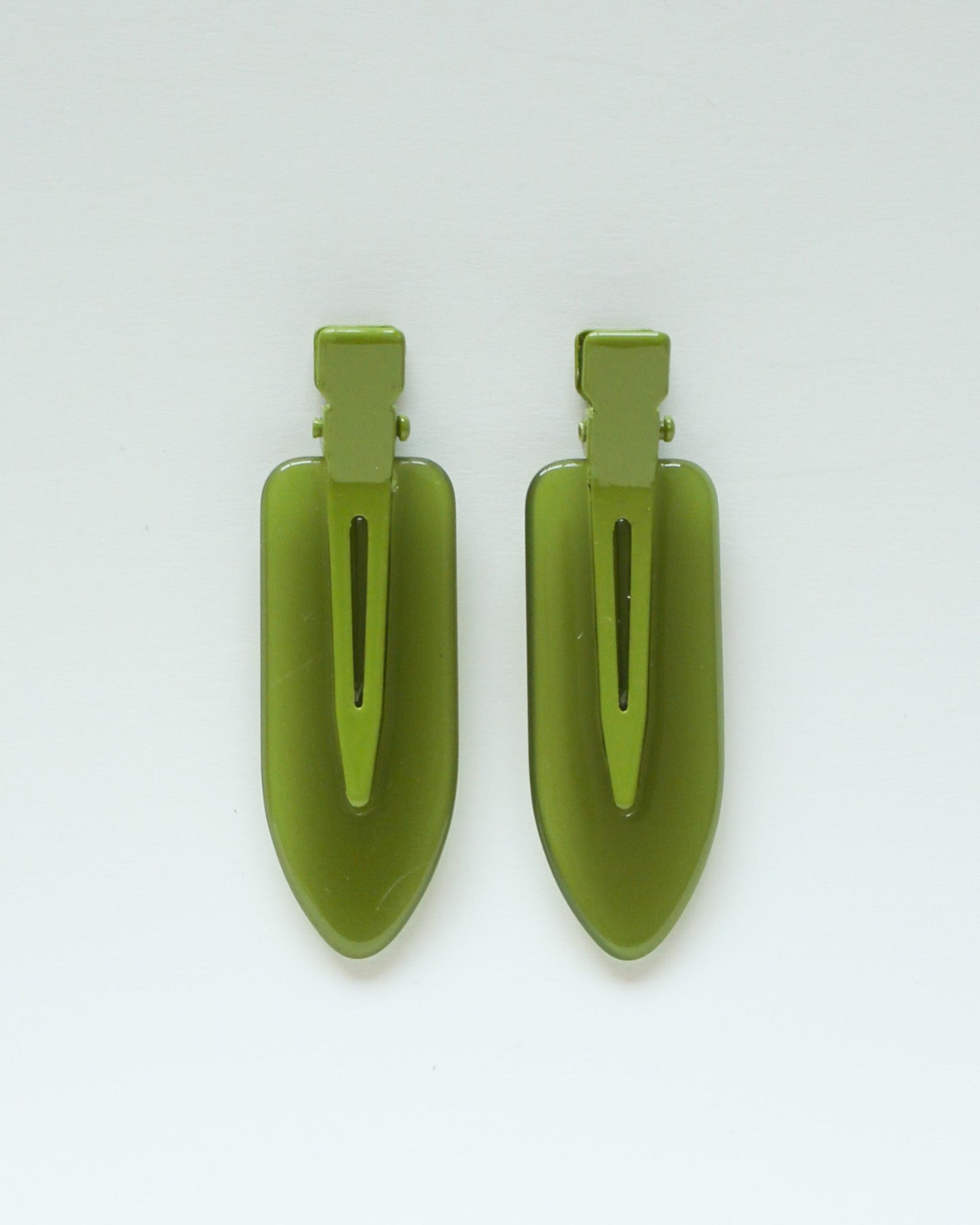 Matcha Green Crease Free Hair Clip Set 2
