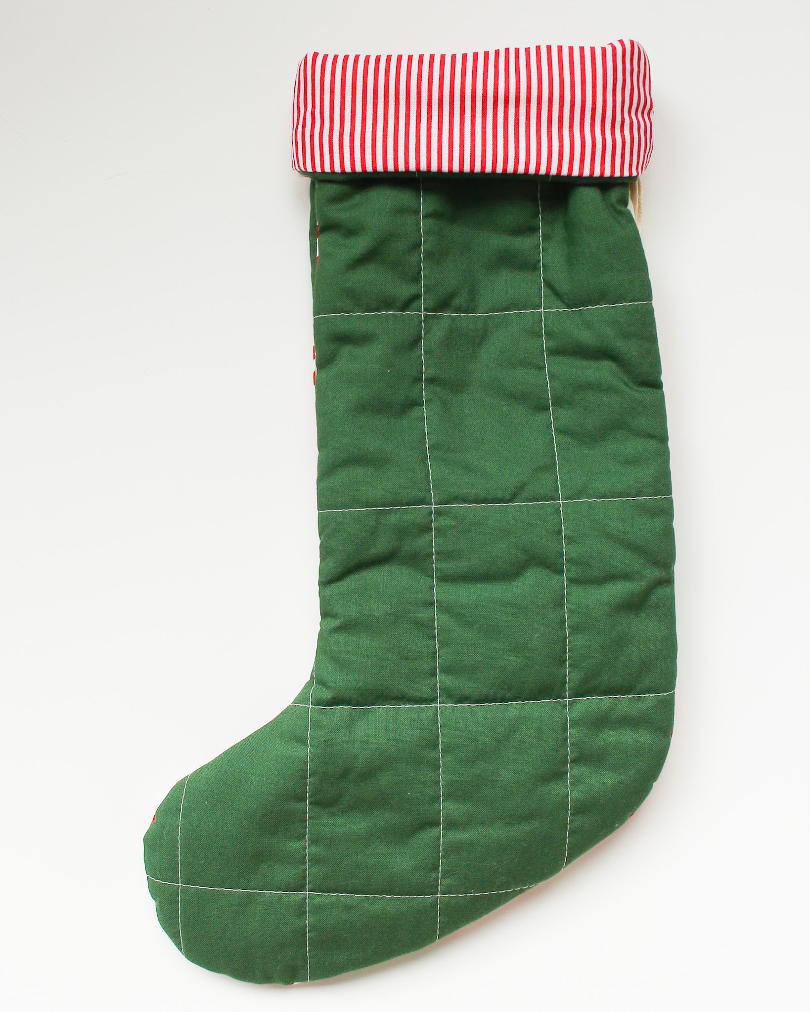 Merry Mosaic Quilt Stocking No.1