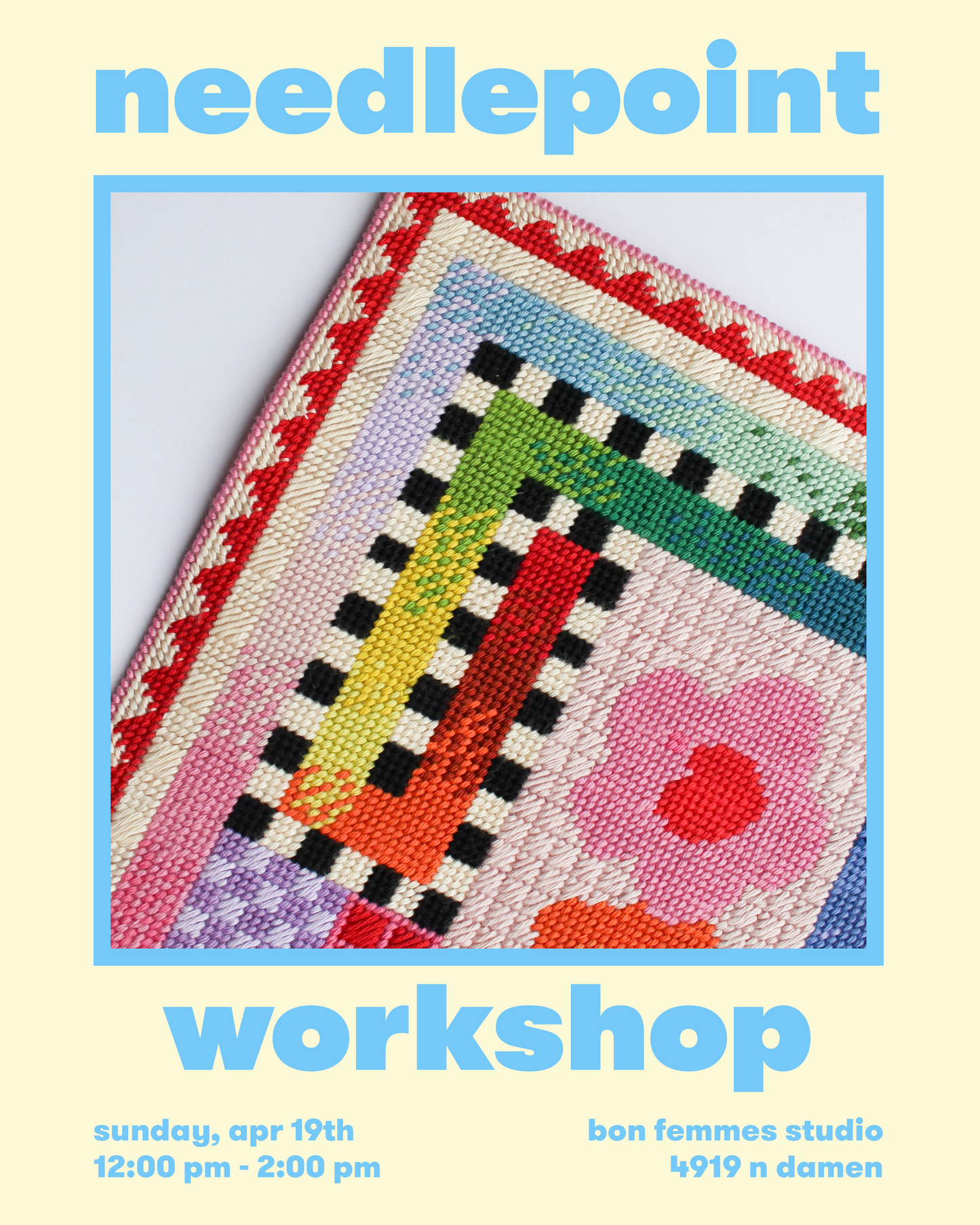Needlepoint 101 Workshop - April 26th