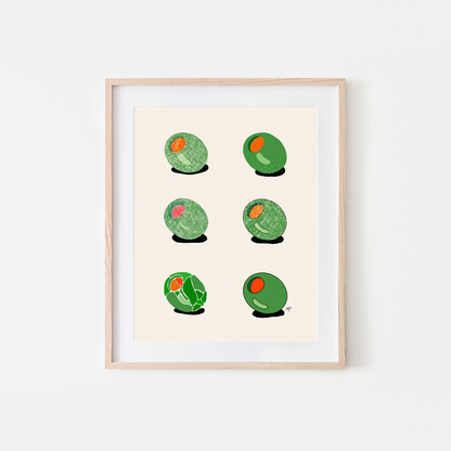 Olives Art Print