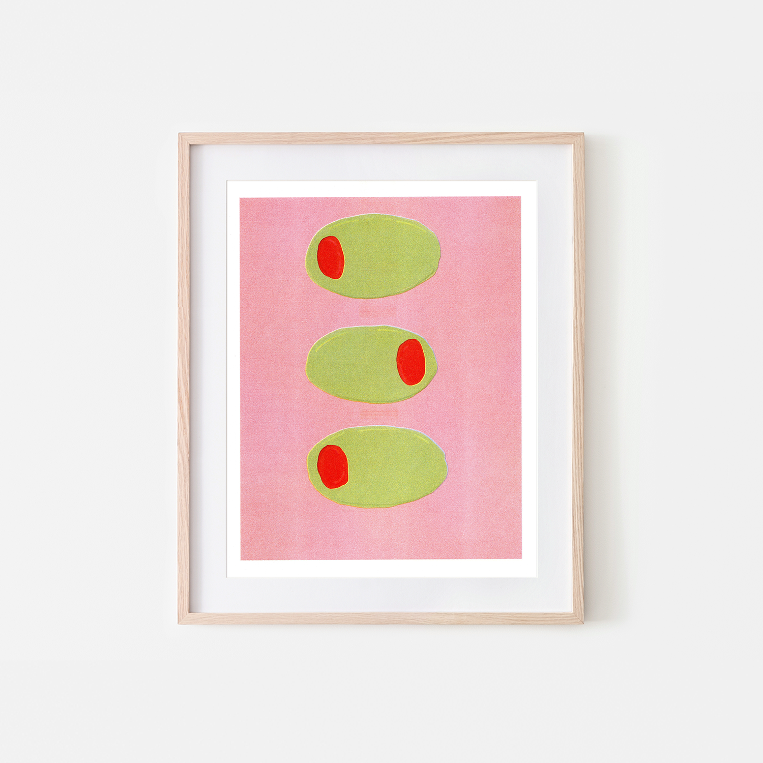 Olives Risograph Art Print