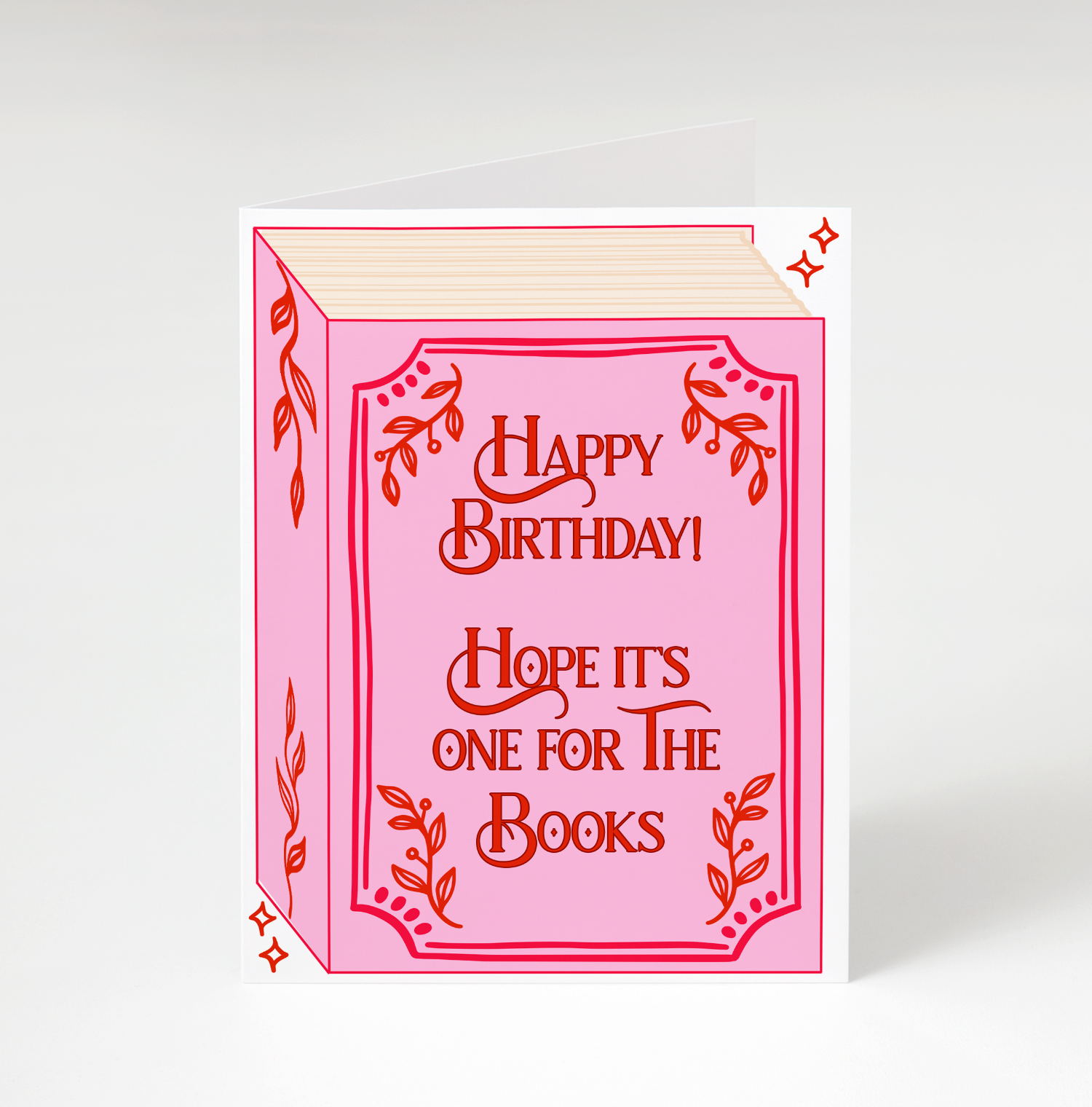 One For The Books Birthday Greeting Card