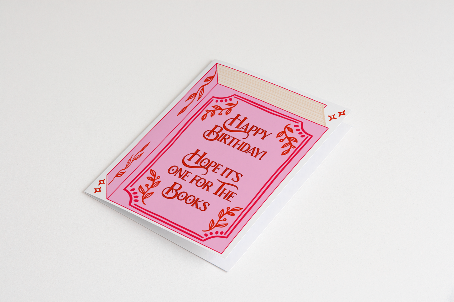 One For The Books Birthday Greeting Card