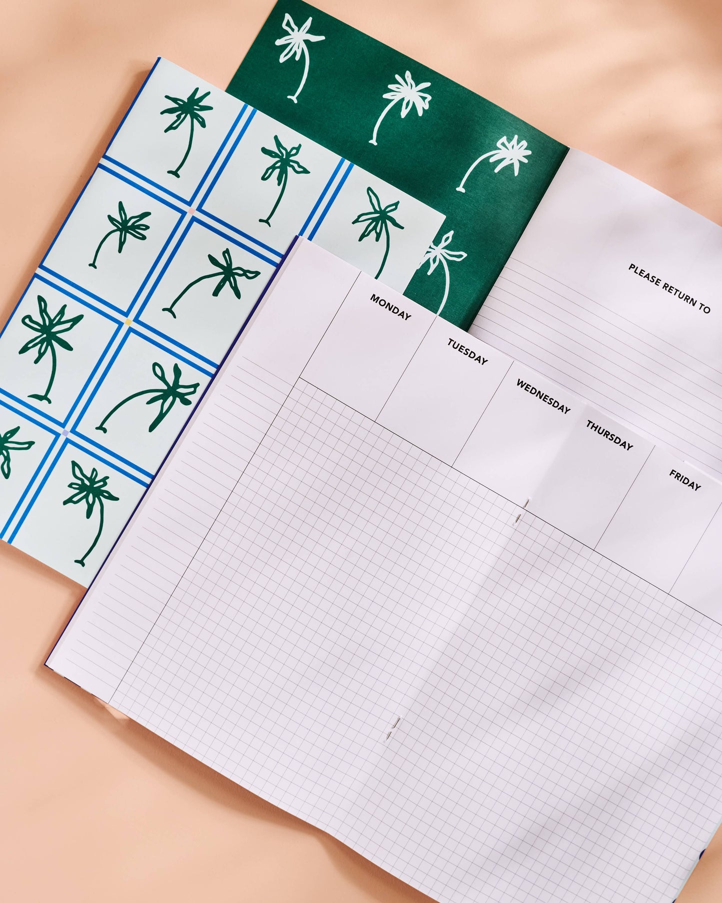 Palm Grid Weekly Planner