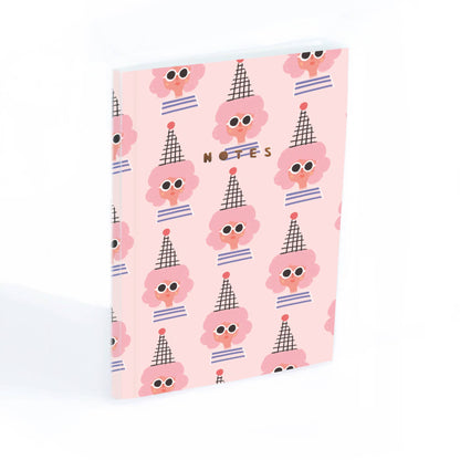 Pinnk Party Girl Notebook - Carolyn Suzuki