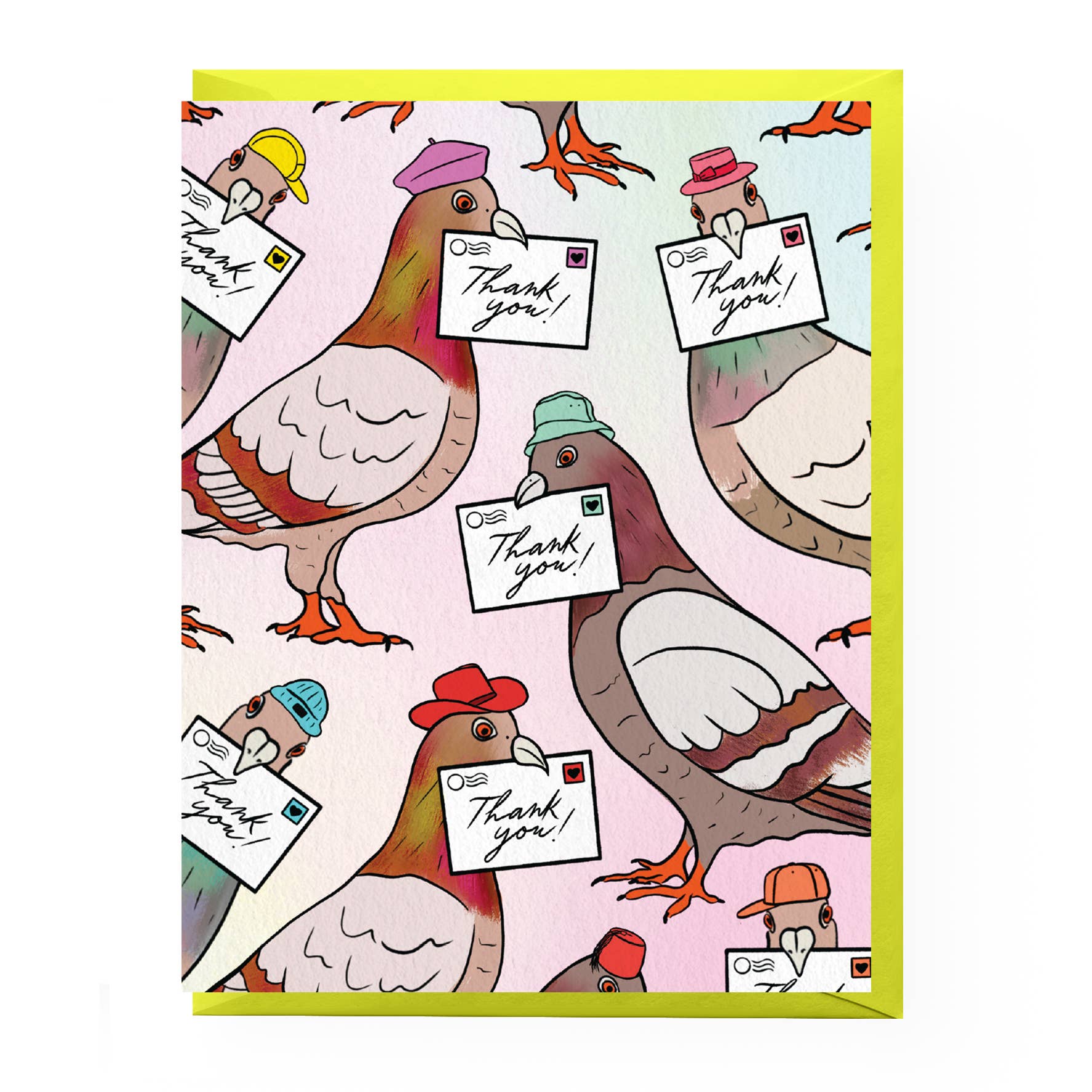 Pigeon Thank You Letter Card
