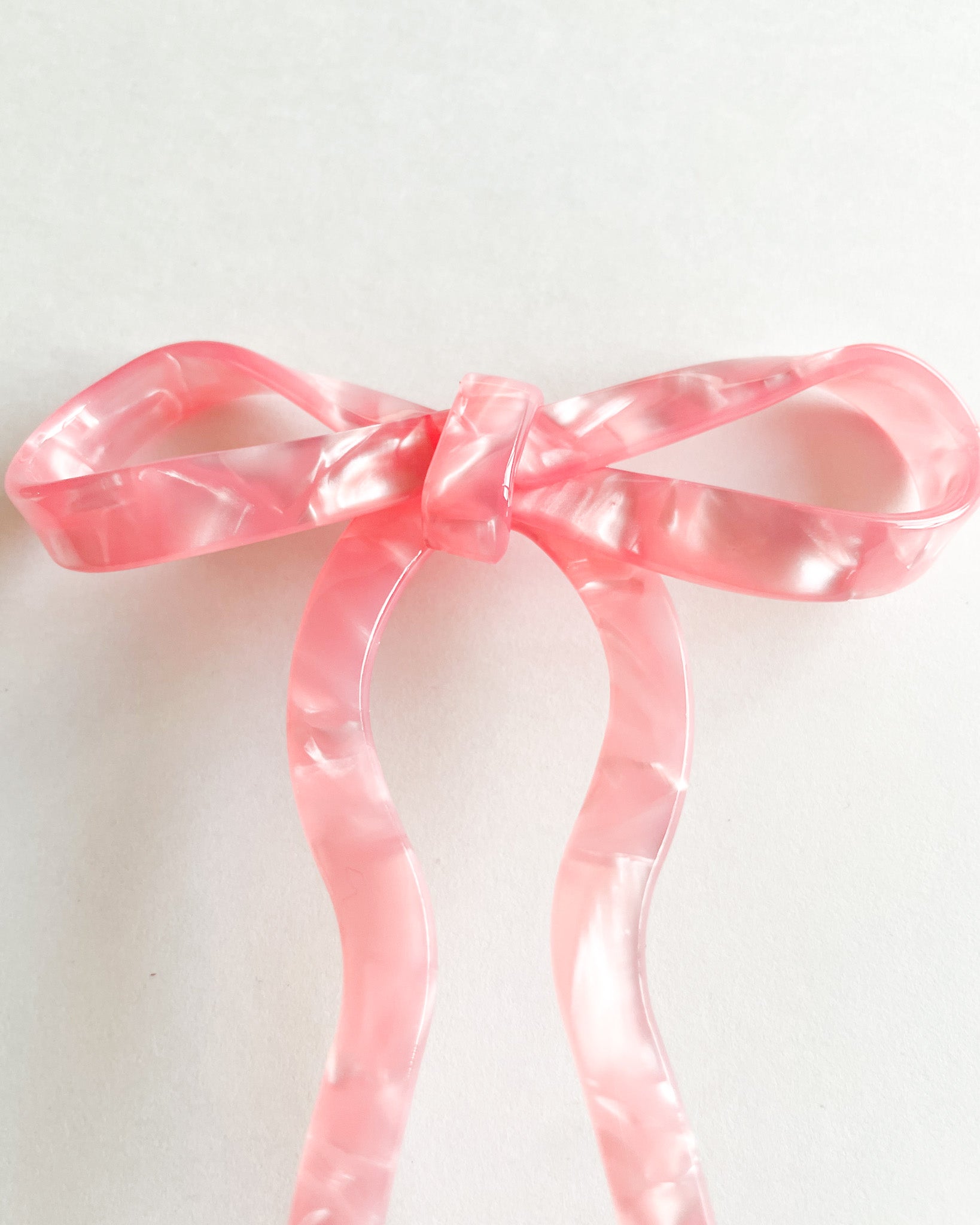 Pink Bow Hair Pin acetate bon femmes