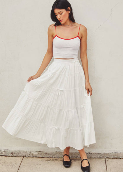 Polka Bow Tie Tiered Skirt Dress Forum