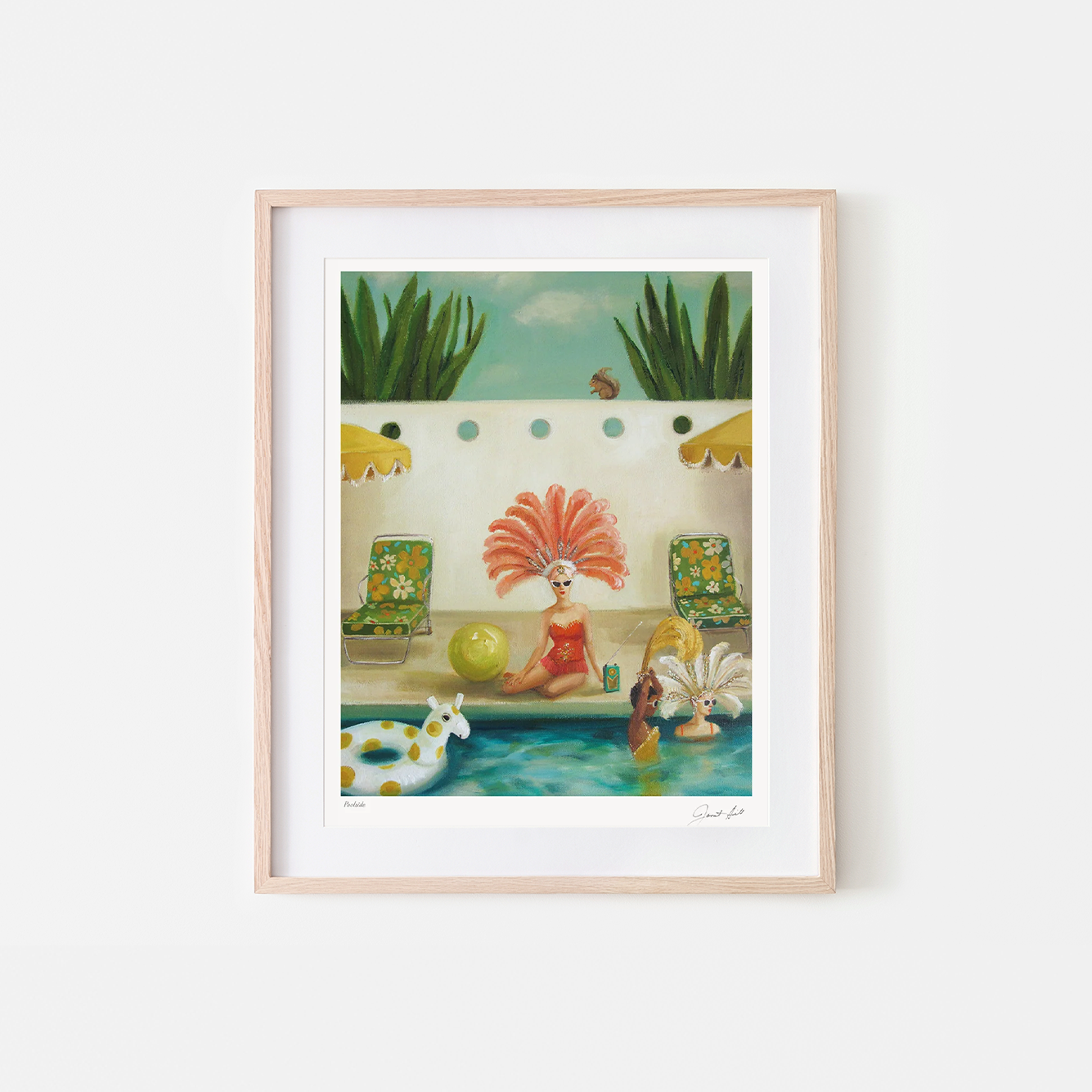 Poolside Art Print