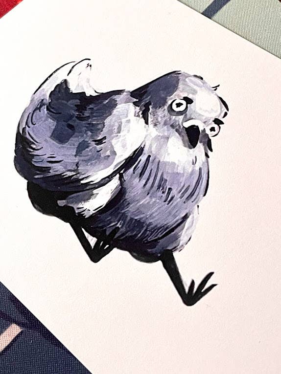 Quarter-Life Crisis Pigeon Art Print