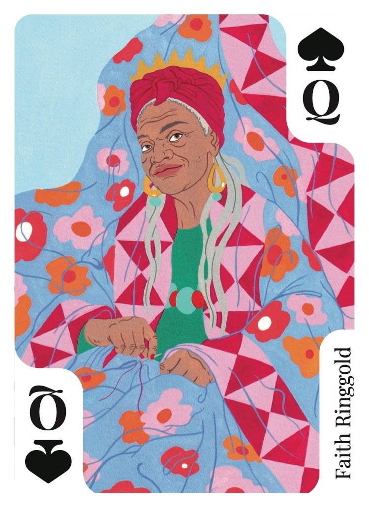 Queen of Arts: Women Artists Book and Playing Cards