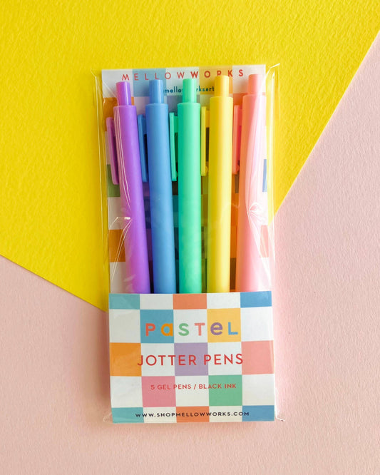 Rainbow Pastel Brights Jotter Gel Pen Set of 5