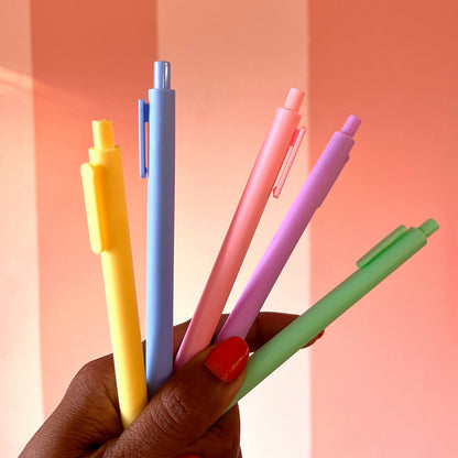 Rainbow Pastel Brights Jotter Gel Pen Set of 5