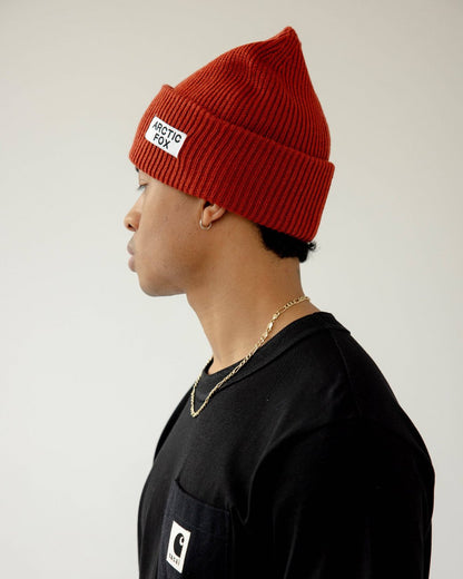 Sustainable beanie made from recycled materials