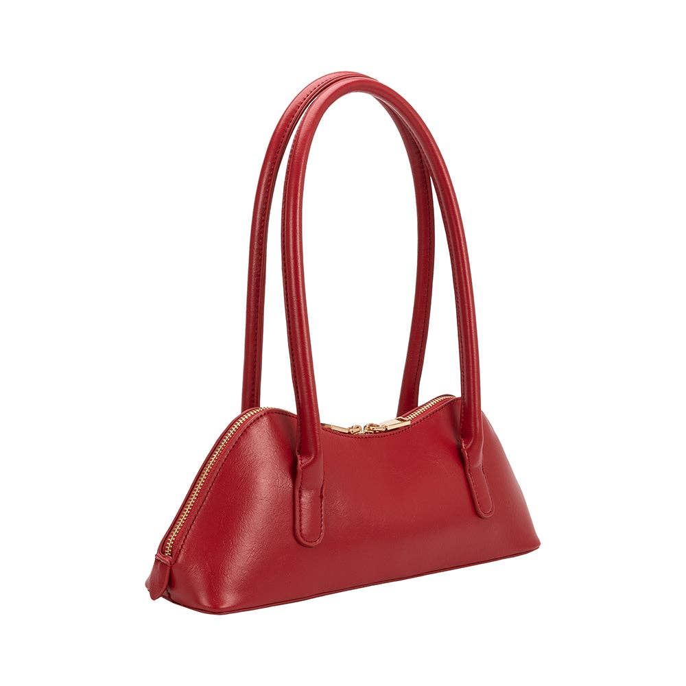 Red handbag with a handle on a white background, Red handbag on a white background, Dakota Shoulder Bag Melie Bianco