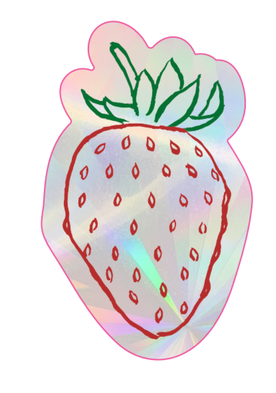 Fraise Sun Catcher Rainbow Maker Decal