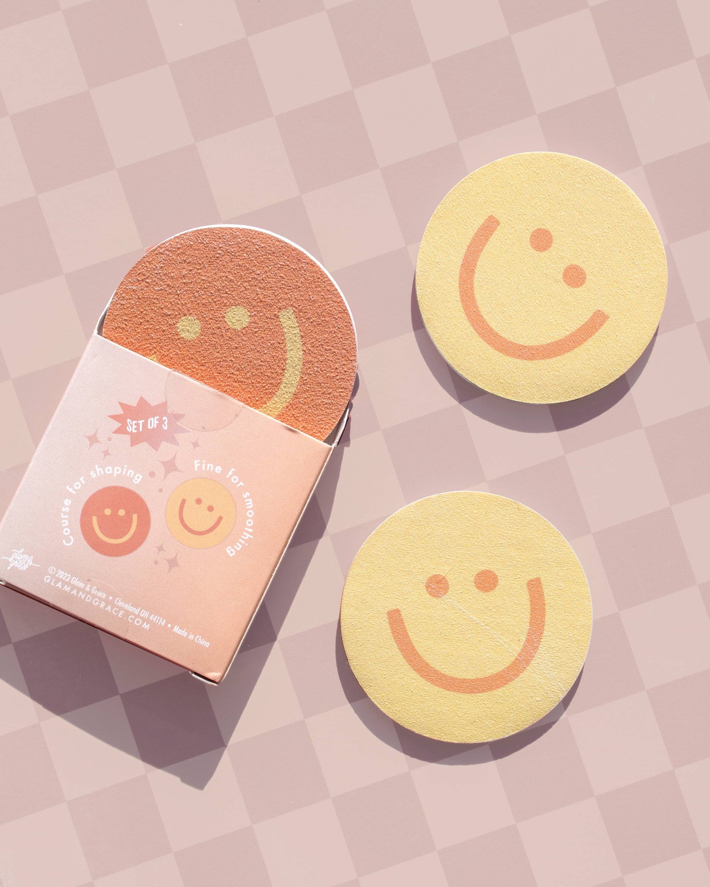 Smiley Face Nail File Set