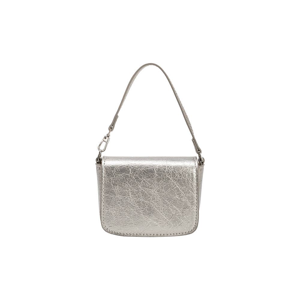 Sonnet Silver Mini Crossbody Bag Melie Bianco