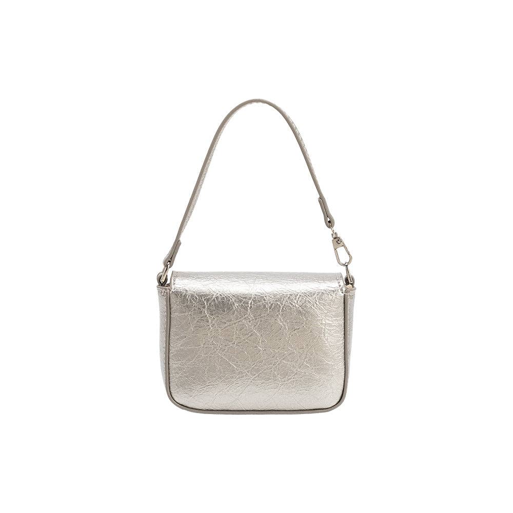 Sonnet Silver Mini Crossbody Bag Melie Bianco
