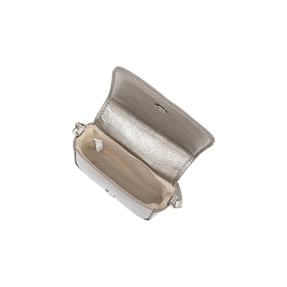 Sonnet Silver Mini Crossbody Bag Melie Bianco