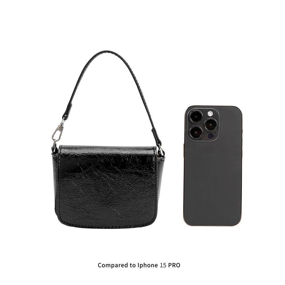 Sonnet Silver Mini Crossbody Bag Melie Bianco