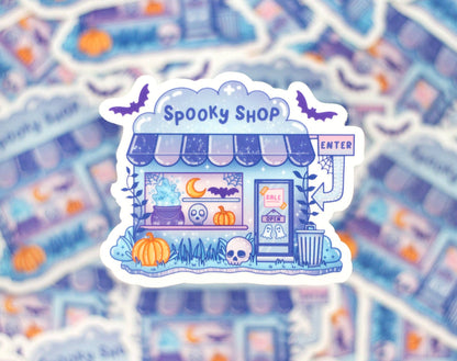 Spooky Shop Clear Sticker