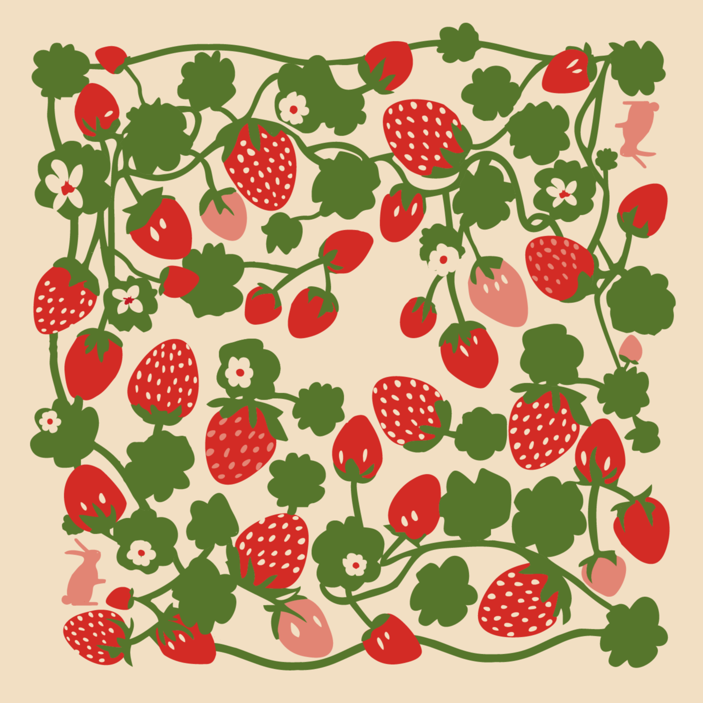 Strawberry Garden Bandana