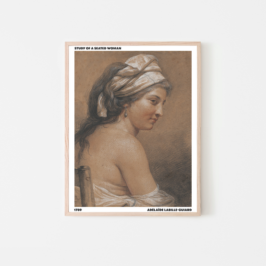 Study of a Seated Woman Art Print