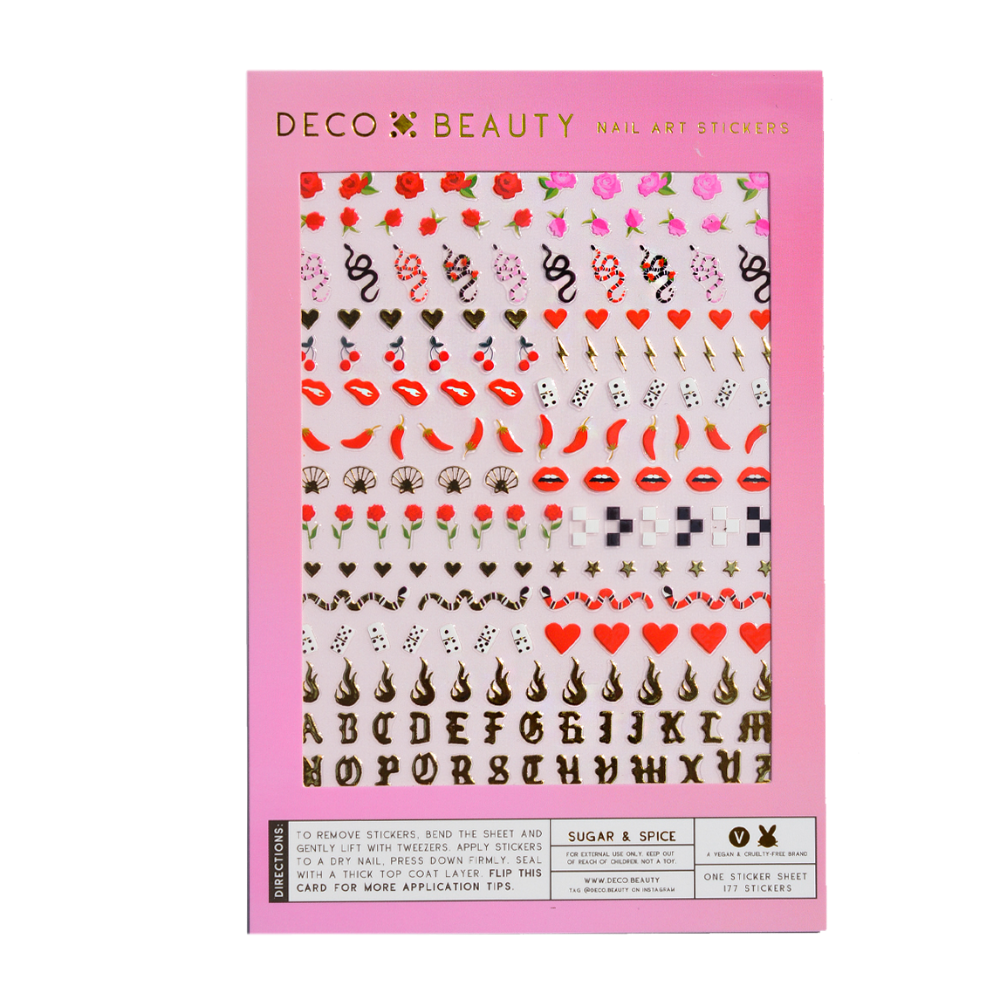 Sugar & Spice Nail Art Stickers - DEco Beauty - Manicure - DIY