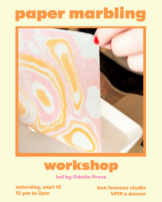 Meditative Paper Marbling Workshop - Sept 12