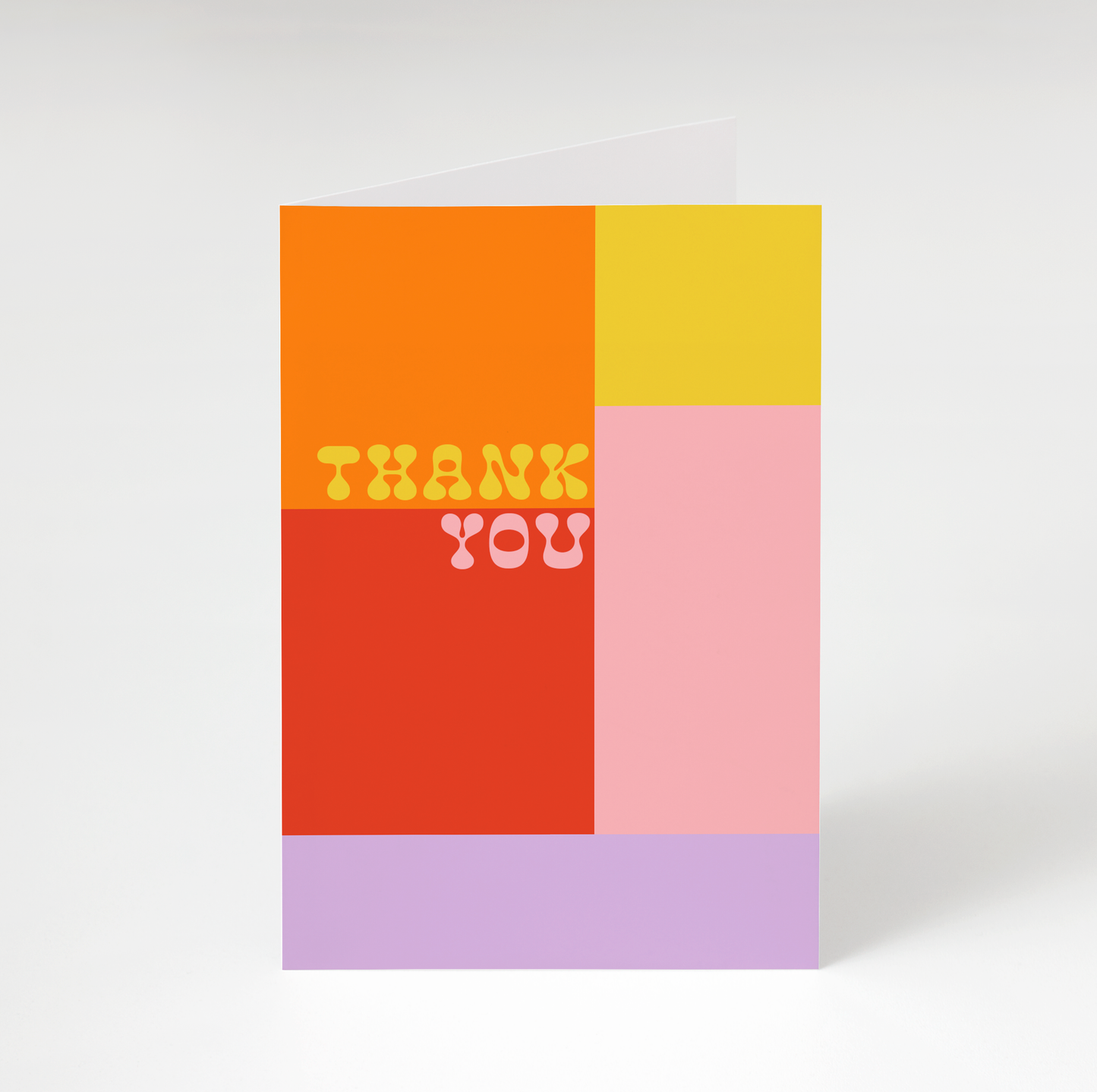 Thank You Color Block Greeting Card