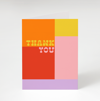 Thank you Colorblock Card