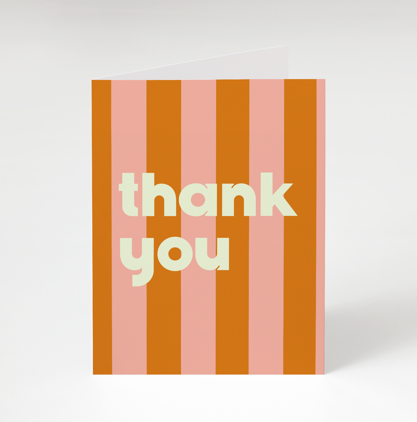 Orange Stripe Thank You Card Box Set