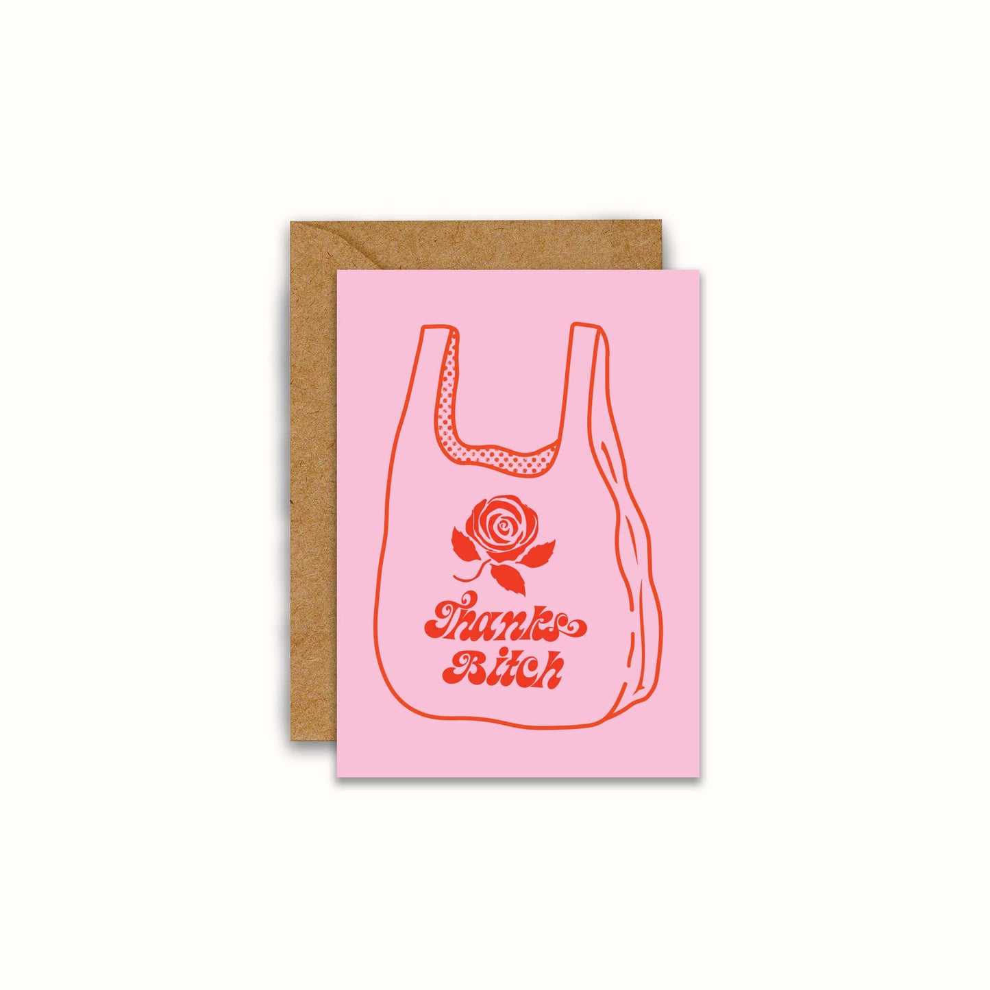 Thanks Bitch Mini Greeting Card
